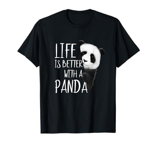Das Leben ist besser mit einem Panda Bär T-Shirt von SkizzenMonsters Panda Bären Shirts