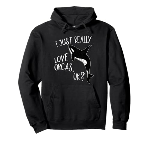Ich liebe einfach Orcas Cooles Schwert-Wal Orca Pullover Hoodie von Skizzenmonster Maritime Meer Shirts