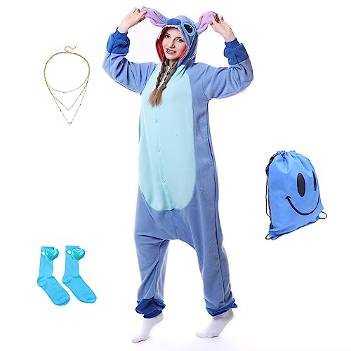 Skmanthn Erwachsene Onesie Kostüm Unisex Party Pyjamas für Frauen Cosplay Nachtwäsche Geschenke Kostüm Weihnachten von Skmanthn