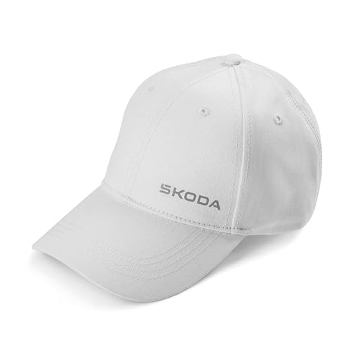 Skoda 6U0084300D084 Baseballcap Basecap Baseballkappe Mütze Cap Kappe, weiß von Skoda