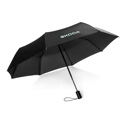Skoda 6U0087602 Taschenschirm Regenschirm Schirm, schwarz von Skoda