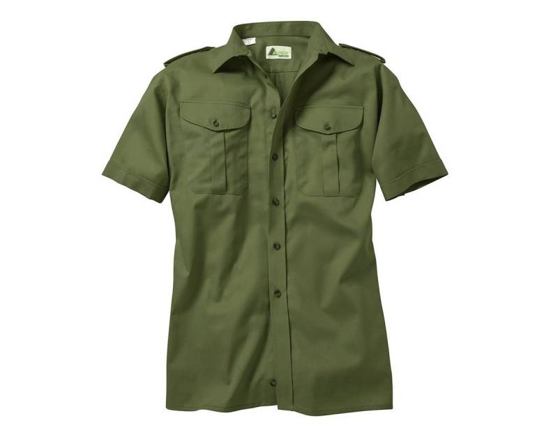 Skogen Kurzarmhemd Skogen Kurzarm-Jagdhemd oliv Übergröße von Skogen
