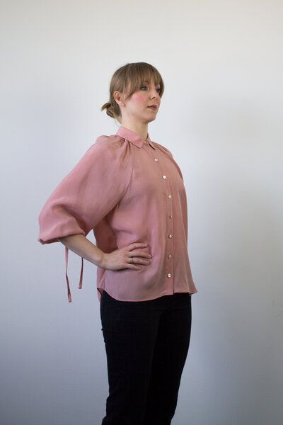 Skrabak Bluse Stella aus Modal mit weiten Ärmeln von Skrabak