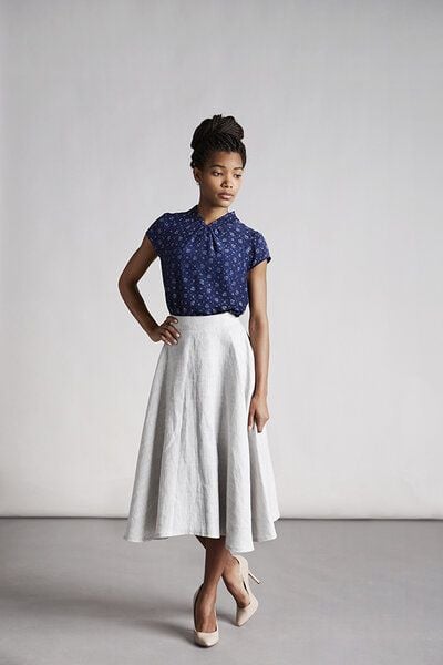 Skrabak Tellerrock hellgrau von Skrabak