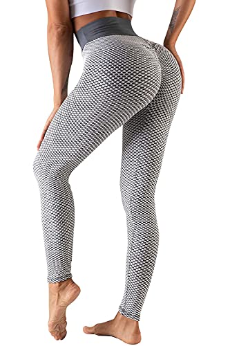 Skrsila Damen Leggings Slim Fit Hohe Taille Yogahose Lange Leggings mit Bauchkontrolle Push Up Gym Fitness Trainninghosen Yoga Leggins von Skrsila