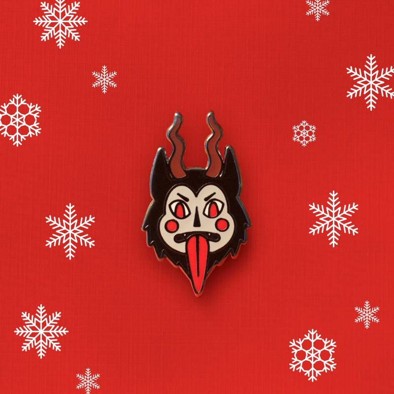 Krampus Emaille Pin Krampus Emaille Pin von SkulduggeryCo