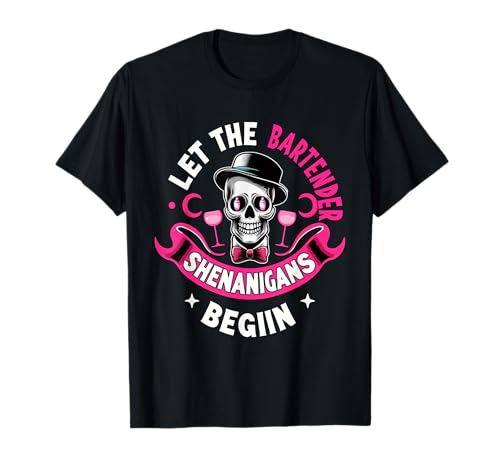 Shenanigans Begin Halloween Cosplay Men Skull Lover Party T-Shirt von Skull, Skeleton Halloween Costume