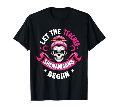 Shenanigans Begin Halloween Cosplay Women Skull Lover Party T-Shirt Shenanigans Begin Halloween Cosplay Women Skull Lover Party T-Shirt von Skull, Skeleton Halloween Costume
