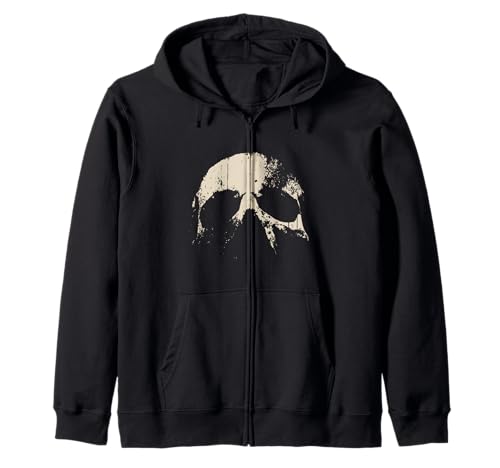 Skull Grunge Grafik für Damen Herren Kapuzenjacke von Skull Grunge Graphic Y2K 2000s Gothic Emo Trendy