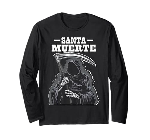 Totenkopf Santa Muerte La Catrina Sugar Skulls für Männer Frauen Langarmshirt von Skull Los Muertos