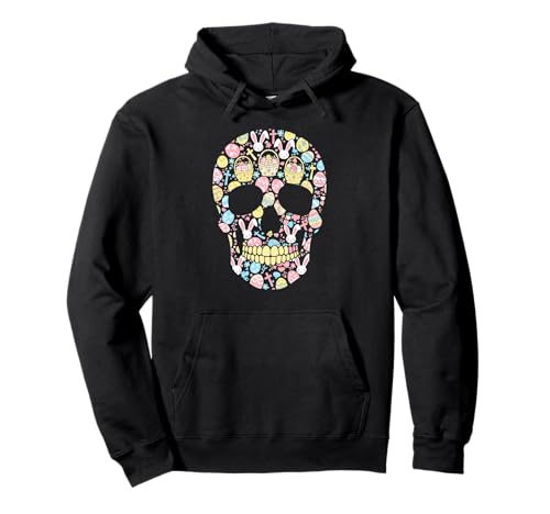 Totenkopf Häschen Osterei Ostern Tag Damen Herren Kinder Pullover Hoodie von Skull Lover Easter Day Eggs Bunny Costume