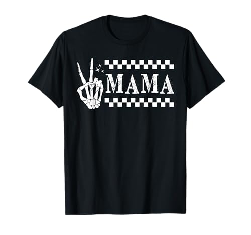 Geburtstag der Familie Mama Matching Bad Two The Bone T-Shirt Geburtstag der Familie Mama Matching Bad Two The Bone T-Shirt von Skull Skeleton Rock Hand Halloween Matching