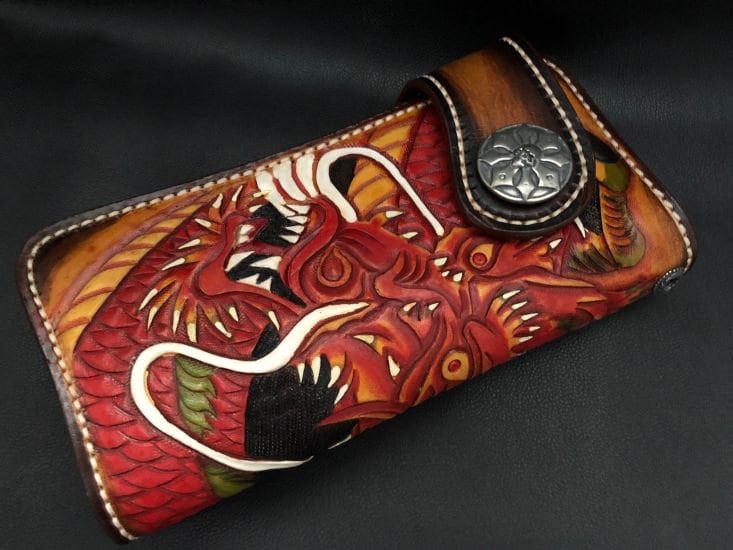 Biker Wallet Dragon Style - Geldbeutel Im Drachen von SkullEdition