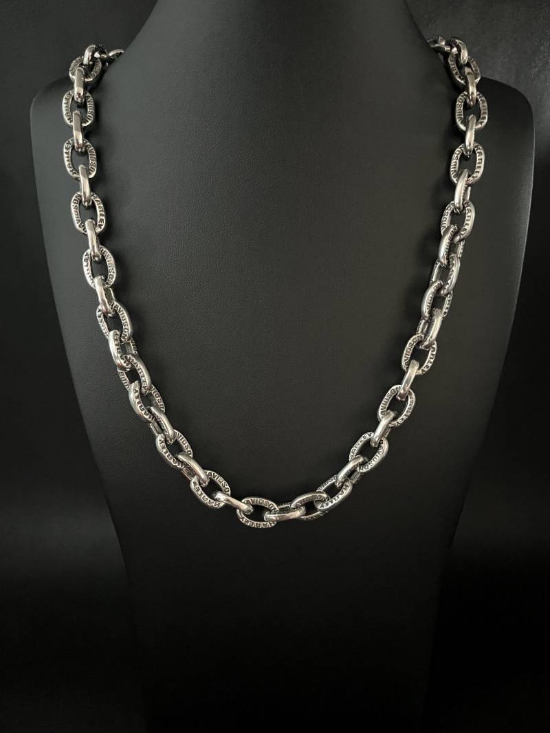 Hd - Harley 925 Silver Necklace With A Skull Clasp von SkullEdition