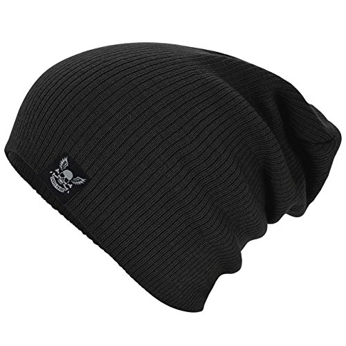 Skulltribe Mütze The Opie Classic Long Beanie schwarz Einheitsgröße von Skulltribe