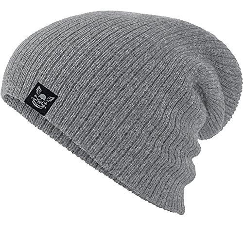 Skulltribe Mütze The Opie Evolution Long Beanie Grau Einheitsgröße von Skulltribe