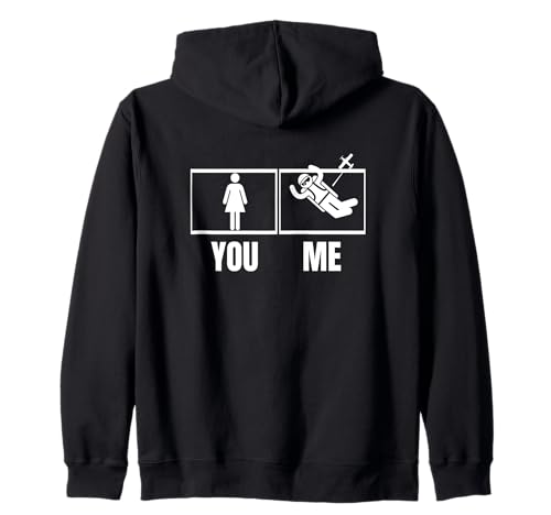 Fallschirmspringen Stolze lustige Fallschirmspringerin für Frauen Kapuzenjacke von Sky Diving Gift For Men And Women