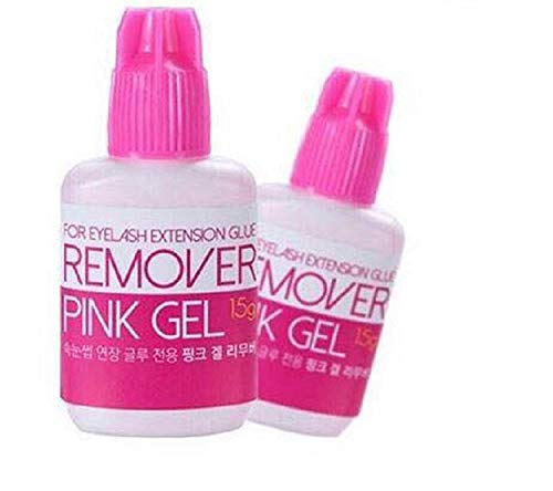 P-Beauty Wimpernverlängerung Remover Pink Gel | bietet Rückstandsloses entfernen der Einzelwimpern | Sky Wimpern Extension Entferner [15g] von P-Beauty Cosmetic Accessories