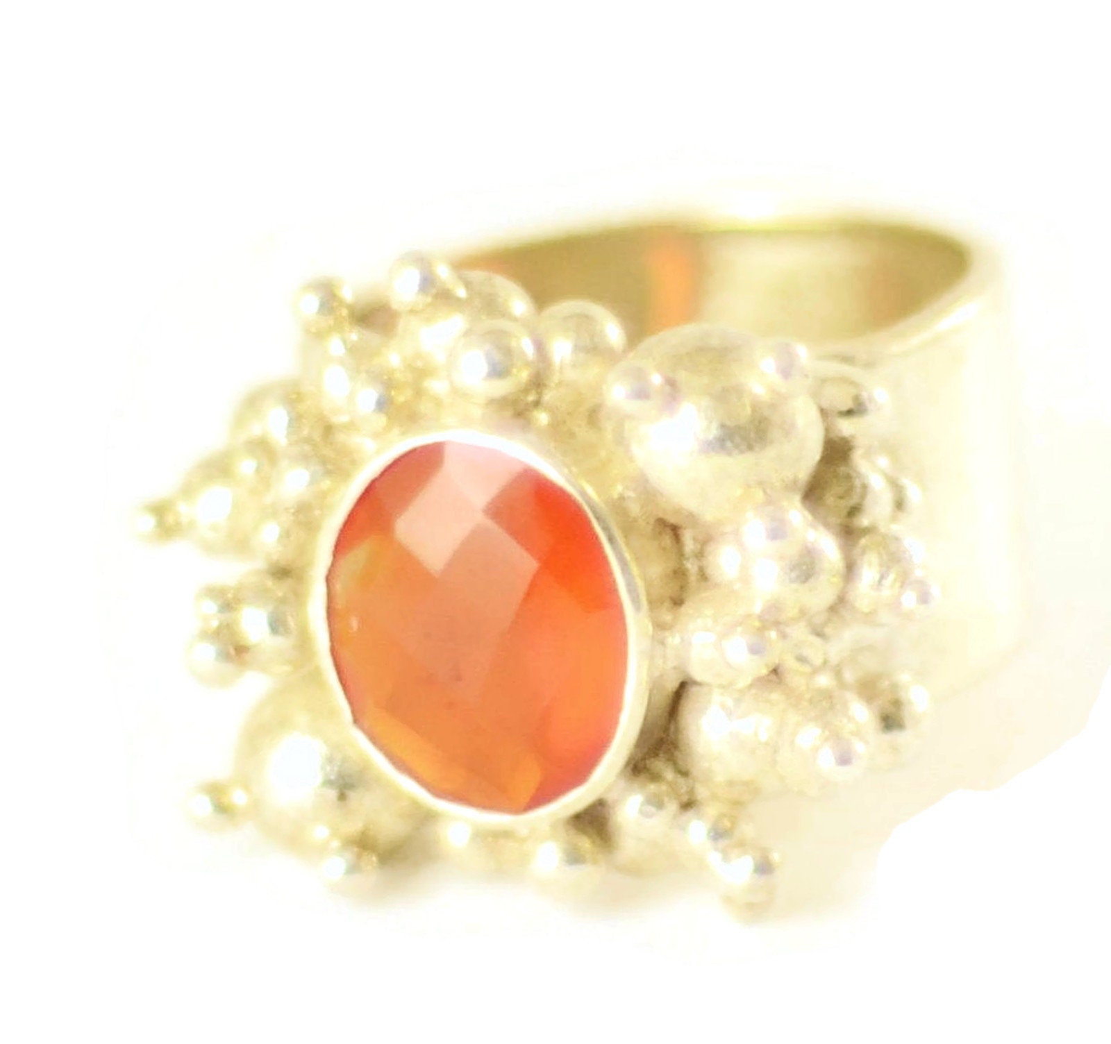 Karneol Und 92 5 Silber Sprudelnde Ring von SkyPeakBoutique