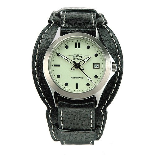 SkyTimer 507085019 Herren Uhr Analog Automatik mit Leder Armband von SkyTimer