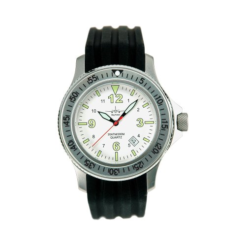 SkyTimer Herren Uhr Analog Quarz mit Kautschuk Armband 503305001 von SkyTimer