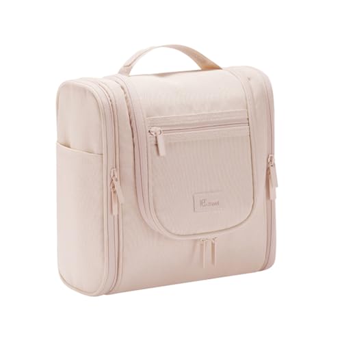 Skycase kulturbeutel Herren - kulturbeutel zum aufhängen - kulturtasche Herren - Kulturbeutel für Reisende Frauen, Make-up und Toilettenartikel Organizer Kit mit Mehrfach Fächern (Rosa) von Skycase