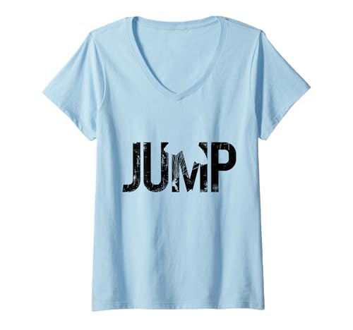 Damen Fallschirmspringen Vintage Sky Diving Diver Skydiver T-Shirt mit V-Ausschnitt von Skydiving Apparel & Gifts