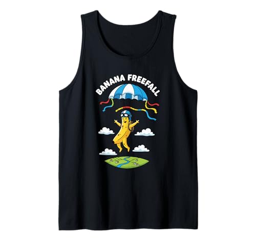 Herren Skurrile Fallschirm-Banane Freefall Funny Fallschirmbananen Tank Top Herren Skurrile Fallschirm-Banane Freefall Funny Fallschirmbananen Tank Top von Skydiving Bananas Parachuting