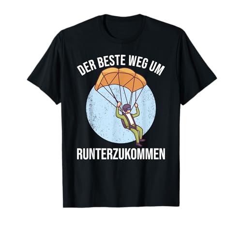 Skydiving Lustige Geschenke zum Gleitschirmfliegen Herren Schwarz S T-Shirt von Skydiving Lustige Geschenke zum Gleitschirmfliegen