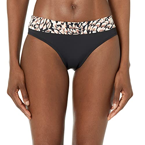 Skye Damen Mittlere Taille, volle Bedeckung, Bikinihose Bikini-Unterteile, Federmusterung, Large von Skye