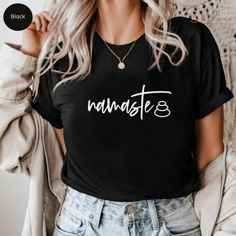 Balance Meditation Shirt, Hirt, Namaste T-Shirt, Yoga Liebhaber Workout Geschenk Für Schwester, Frau Shirt von SkylaraPrint
