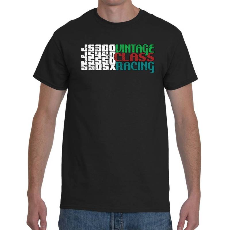 Jet Ski Vintage Klasse Jet-Ski Racing Distressed Kurzarm Unisex T-Shirt von SkylinesDesign