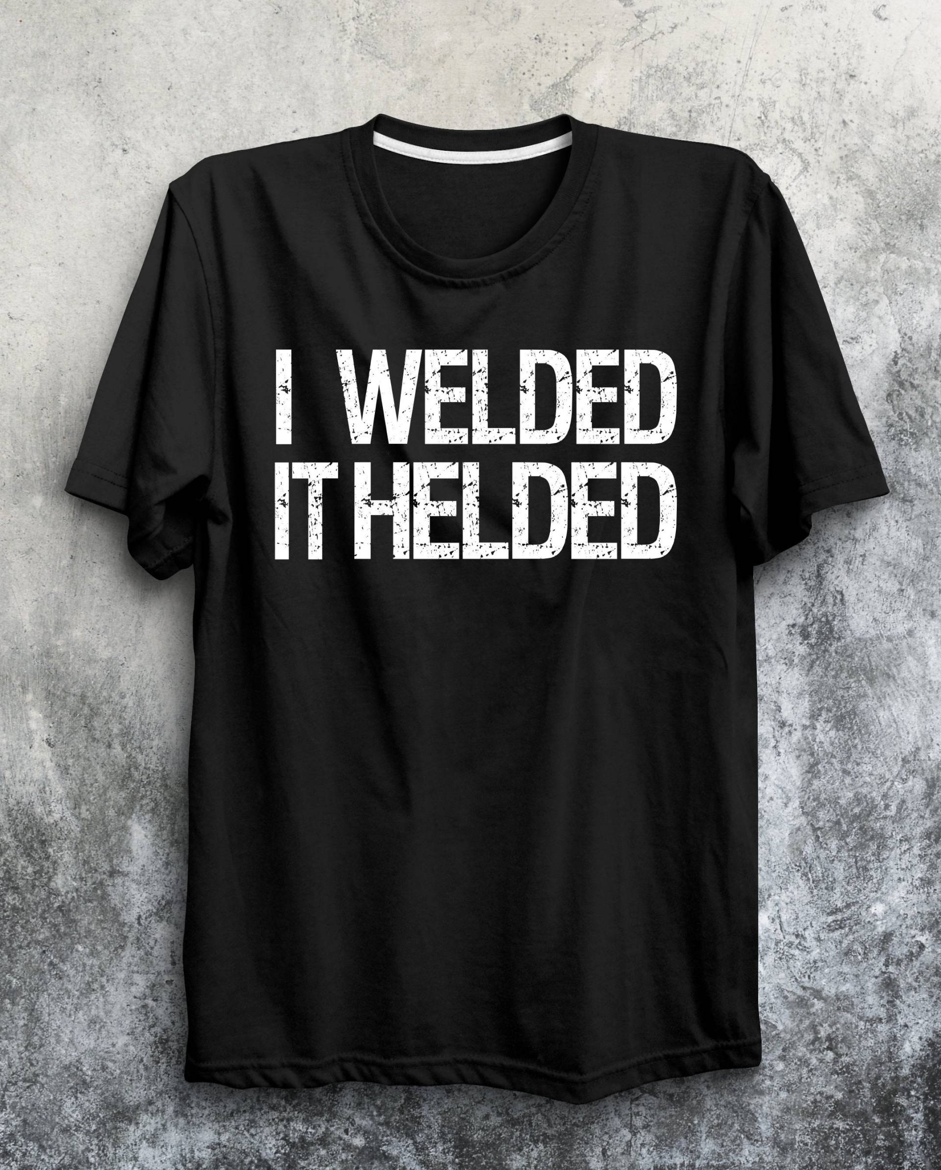 Schweißer Shirt Schweißen Lustiges T-Shirt Kurzärmeliges von SkylinesDesign