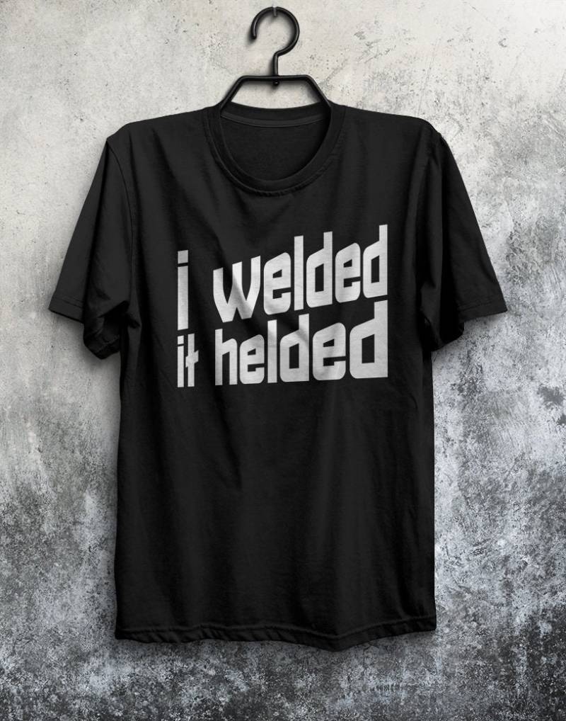 Schweißer-Shirt Schweißer-Lustiges T-Shirt Kurzarm-Schweißer-T-Shirt von SkylinesDesign