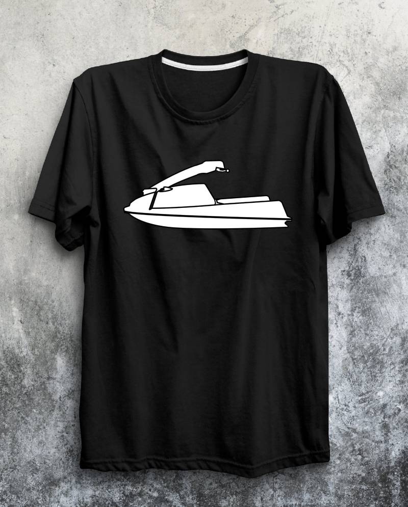 Stand Up Jet Ski Js550 Js440 Js300 X2 Vintage Old School Stand-Up Kurzärmeliges Unisex T-Shirt von SkylinesDesign