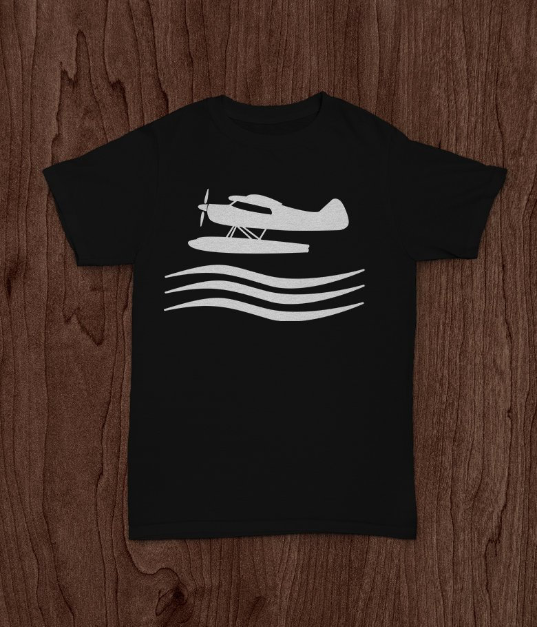 Wasserflugzeug Kurzarm Unisex T-Shirt von SkylinesDesign