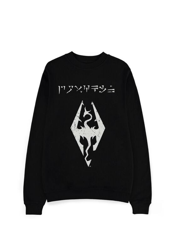 Skyrim Dovakhiin Sweatshirt schwarz in XXL von Skyrim