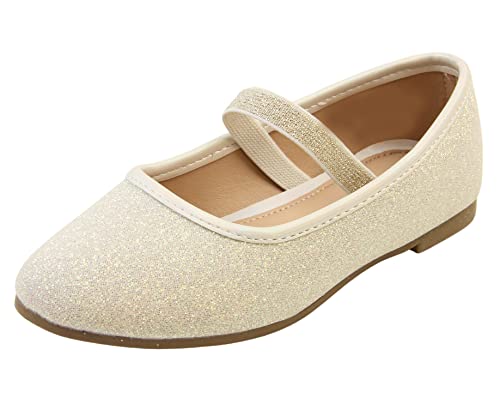 Skyrocket Mädchen Kinder Glitter Kitty Hochzeit Ballet Ballerina Schuhe Elfenbein Größe 33 von Skyrocket