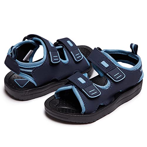 Skysole Leichte Sandalen für Jungen, doppelt verstellbarer Riemen, Hell, blau, 31 EU von Skysole