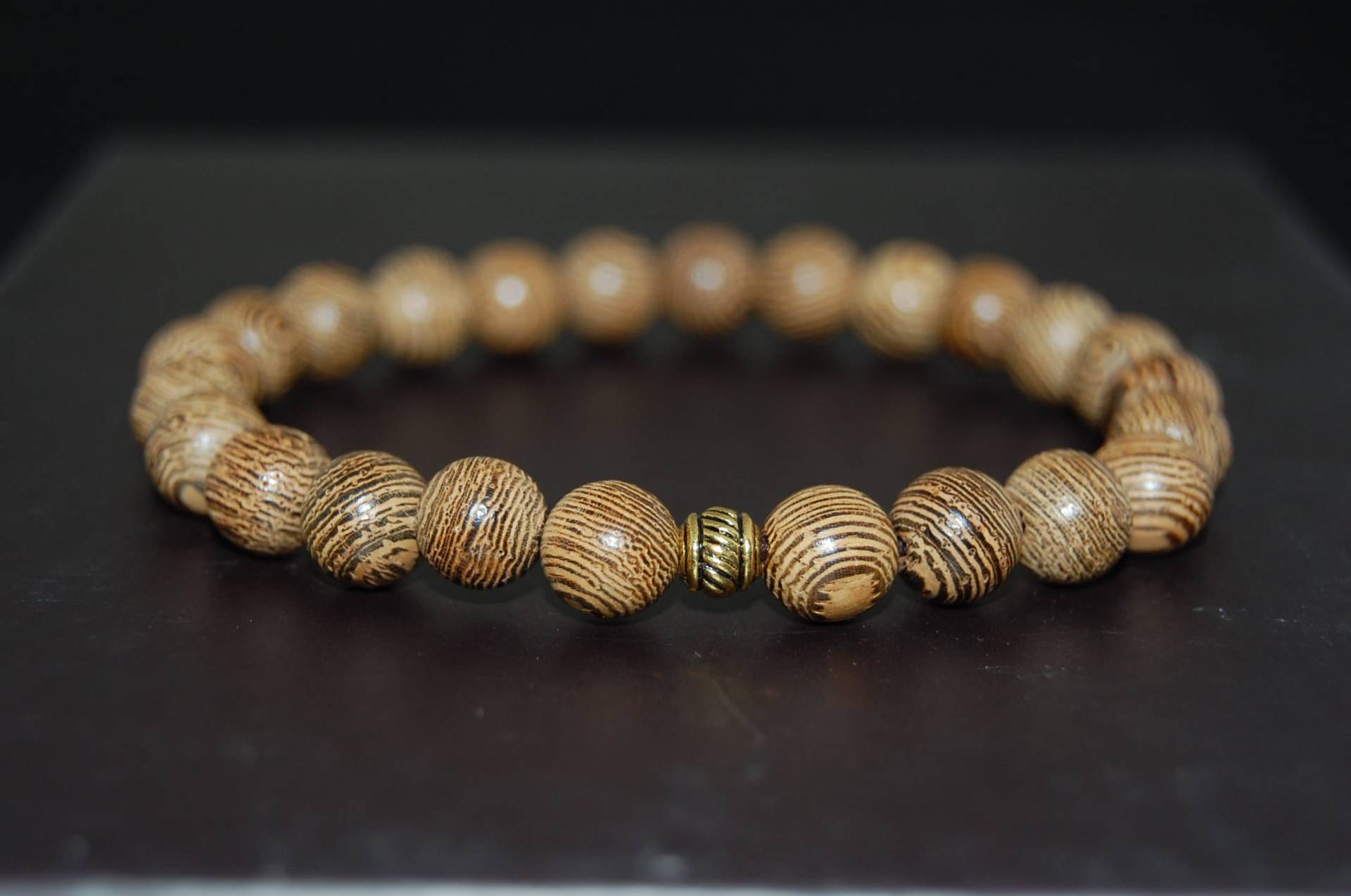 Holzarmband, Wenge-Holzarmband, Tibet-Armband, 8mm Perlen, Mala-Armband, Stretch, Männer, Frauen, Yoga-Armband, Spiritualität, Schutz, Meditation von SkywaterStudio