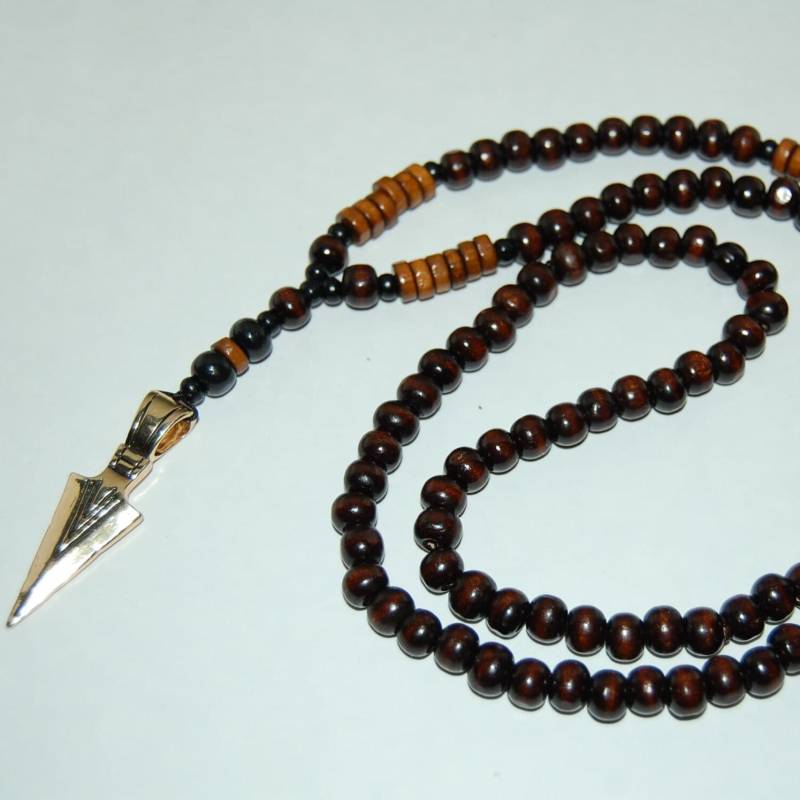 Pfeil Kette, Holz Kette, Männer Halskette, Krieger 8 Mm Perlen, Gebet, Schutz, Mann, Surfer, Retro Kette, Geschenk Für Ihn Pfeil Kette, Holz Kette, Männer Halskette, Krieger 8 Mm Perlen, Gebet, Schutz, Mann, Surfer, Retro Kette, Geschenk Für Ihn von SkywaterStudio