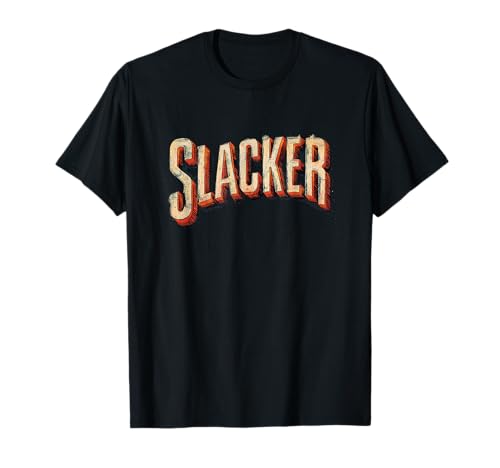 Lustiges Slacker Rede Emblem für Jungen und Mädchen T-Shirt von Slacker Outfit