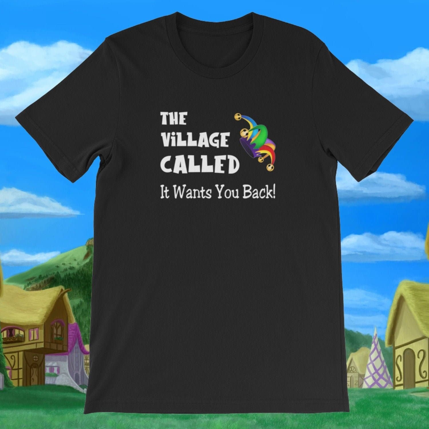 Das Dorf Rief - Es Will Dich Zurück. Kurzarm Unisex T-Shirt Das Dorf Rief - Es Will Dich Zurück. Kurzarm Unisex T-Shirt von SlapCatDesigns