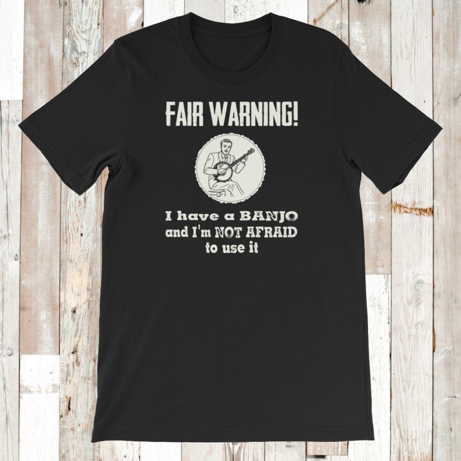 Faire Warnung Ich Habe Ein Banjo Und Ich Keine Angst, Es Zu Benutzen. Kurzarm Unisex T-Shirt Faire Warnung Ich Habe Ein Banjo Und Ich Keine Angst, Es Zu Benutzen. Kurzarm Unisex T-Shirt von SlapCatDesigns