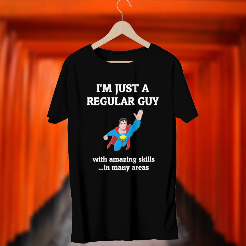 I " M Just A Regular Guy. Ideales Vatertagsgeschenk Oder Geburtstagsgeschenk. Kurz-Sleeve Unisex T-Shirt I " M Just A Regular Guy. Ideales Vatertagsgeschenk Oder Geburtstagsgeschenk. Kurz-Sleeve Unisex T-Shirt von SlapCatDesigns