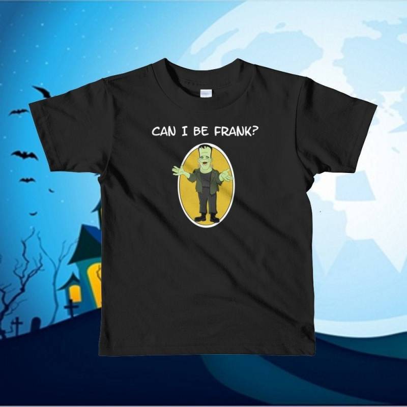 Kann Ich Frank Sein? Frankenstein Kurzärmeliges Kinder T-Shirt. Toll Für Halloween Kann Ich Frank Sein? Frankenstein Kurzärmeliges Kinder T-Shirt. Toll Für Halloween von SlapCatDesigns