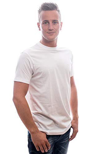 SLATER T-Shirt Weiß Doppelpack Rundhals (XL) von Slater