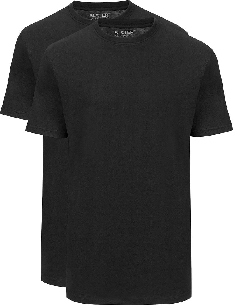 Slater 2er-Pack American T-shirt Schwarz - Größe 3XL von Slater