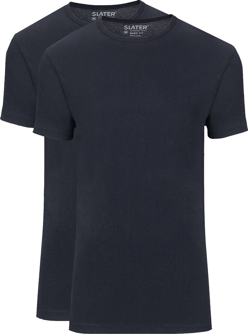 Slater 2er-Pack Basic Fit T-shirt Dunkelblau - Größe M von Slater