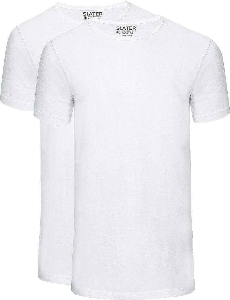 Slater 2er-Pack Basic Fit T-shirt Weiß - Größe 3XL von Slater